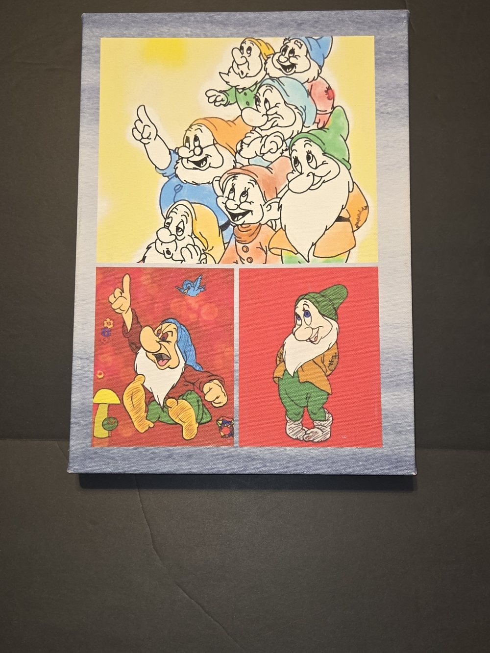 Snow White Dwarfs Pop Art Canvas